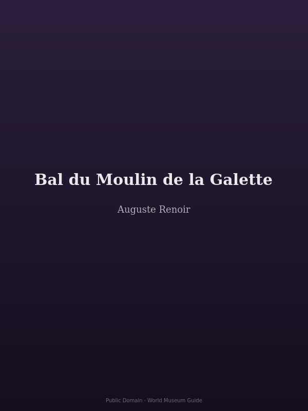 Bal du Moulin de la Galette by Renoir — a sun-dappled outdoor dance and gathering in Montmartre, Paris