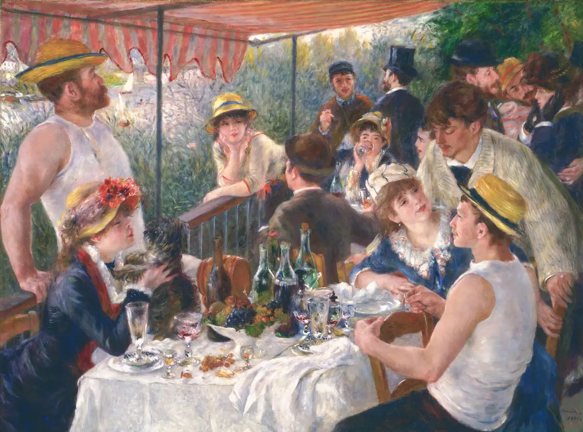 Luncheon of the Boating Party by Pierre-Auguste Renoir