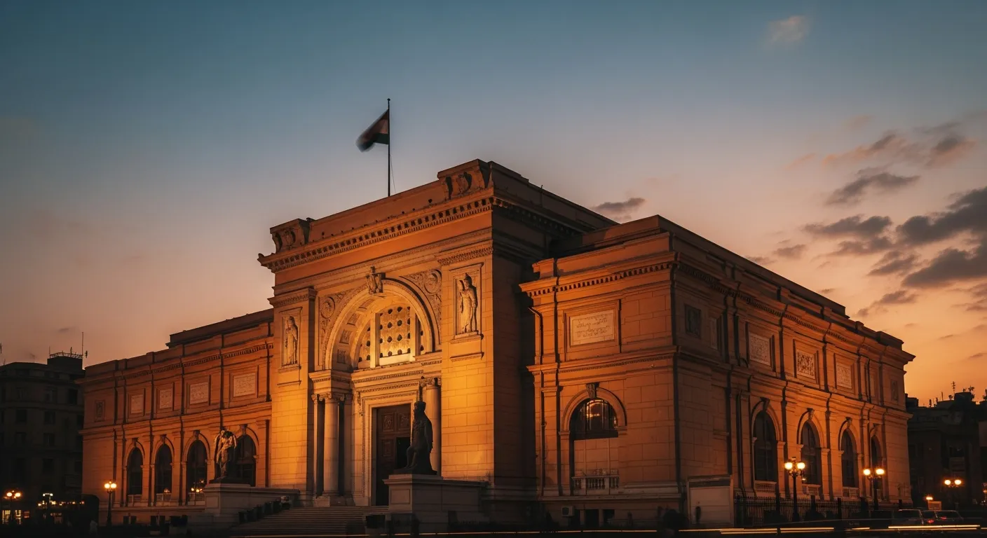 Exterior of the Egyptian Museum in Cairo